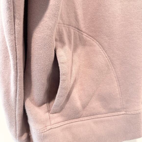 Reebok Pullover Purple Quarter Zip Cropped Womens Large Athleisure Comfy - Picture 4 of 6